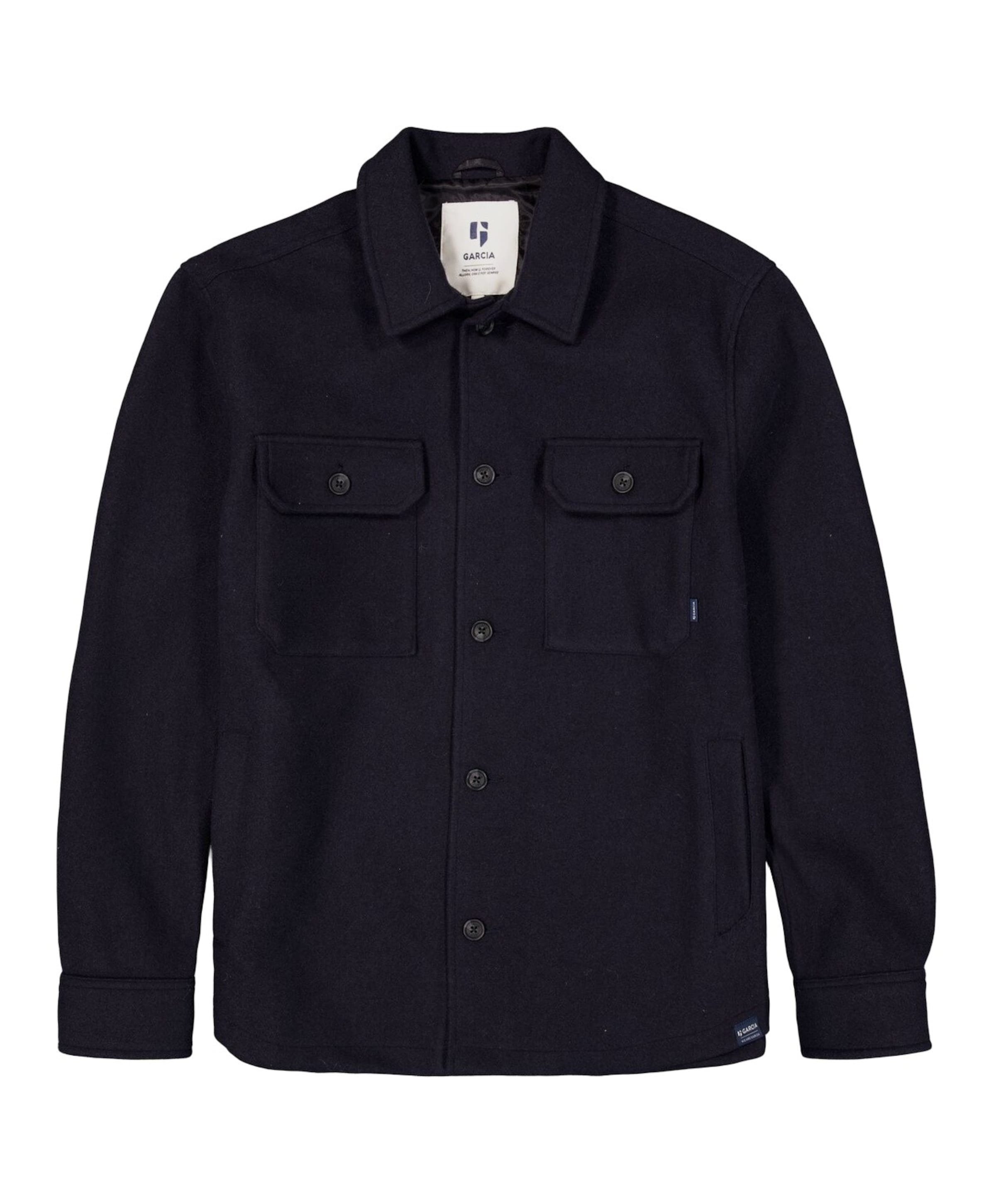 Heren overshirt blauw