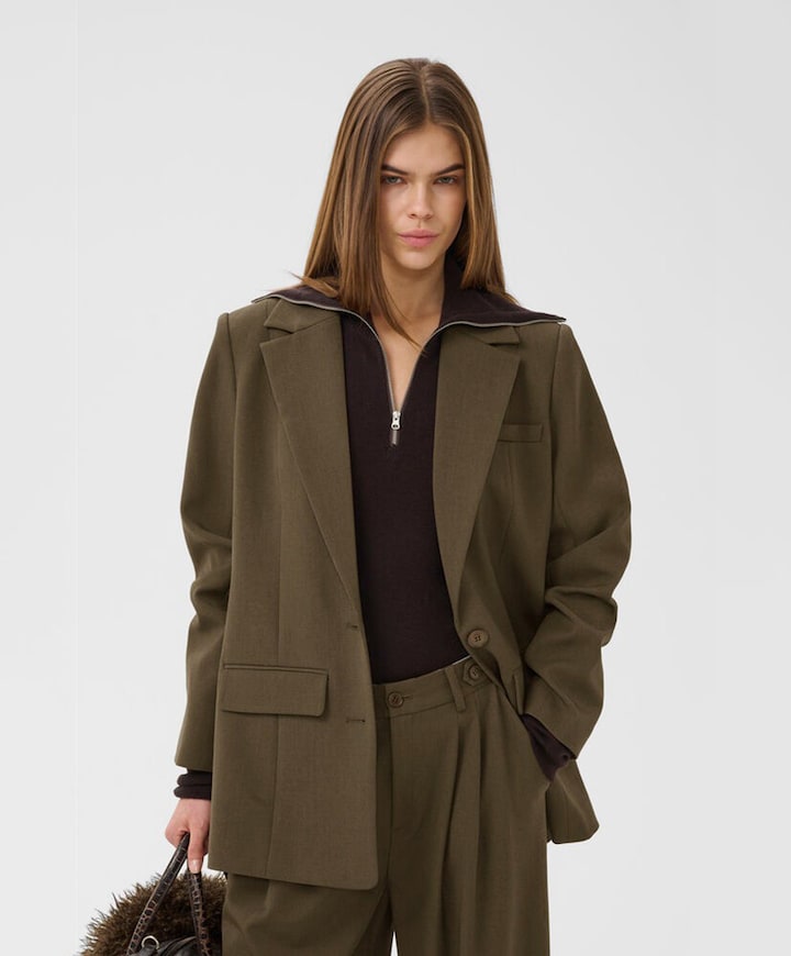 Dames blazer groen