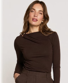 Dames longsleeve bruin
