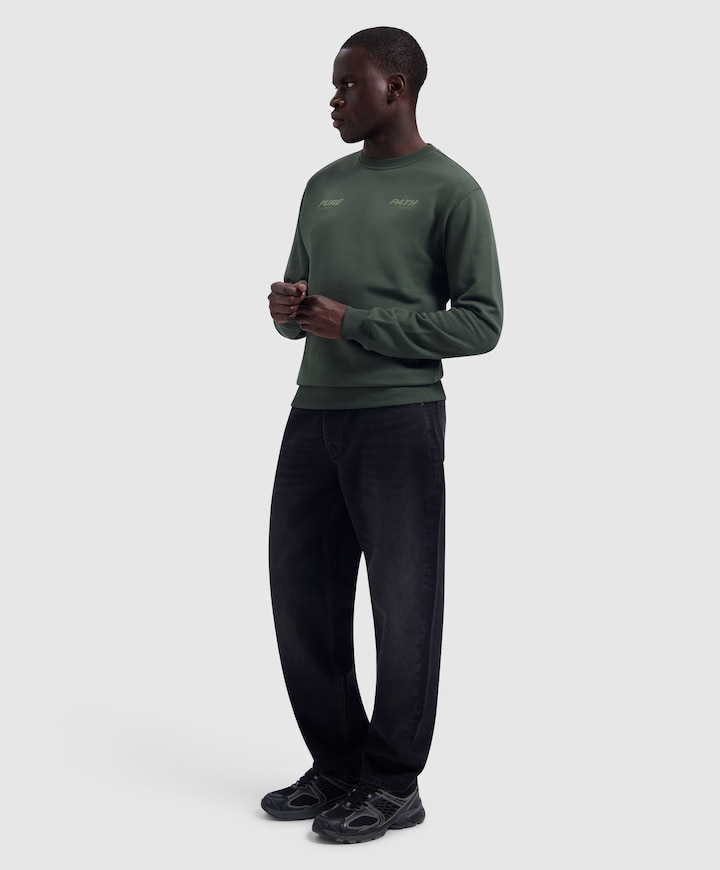 Heren sweater groen