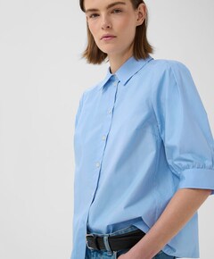 Dames blouse blauw