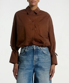 Dames blouse bruin