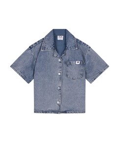 Uniseks blouse blauw