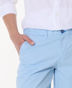 CHINO heren korte broek blauw