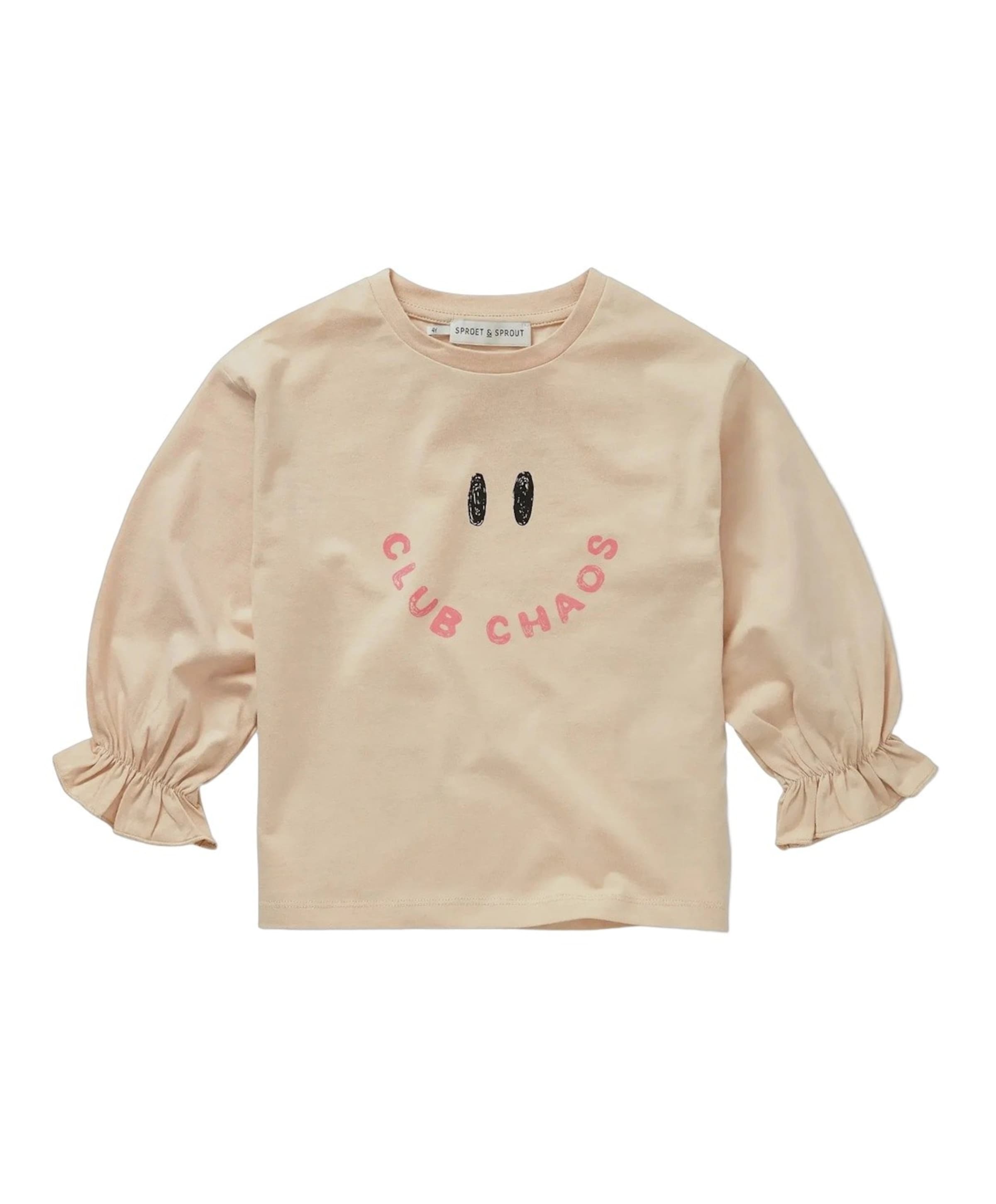 Meisjes longsleeve beige
