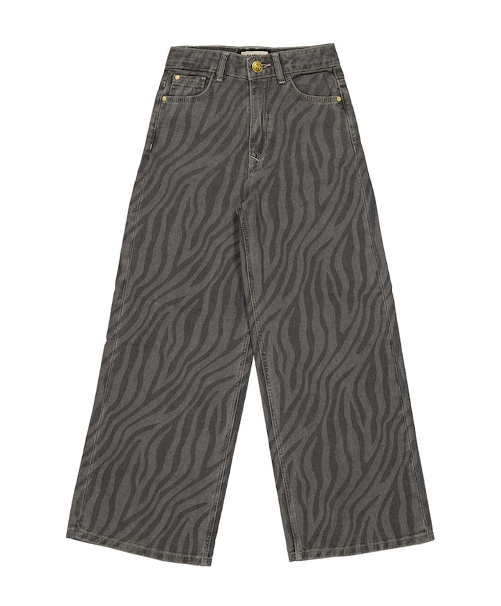Monaco Zebra meisjes jeans grijs