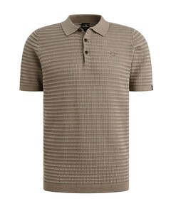 Heren polo beige