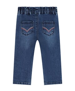 Paperbag meisjes broek blauw