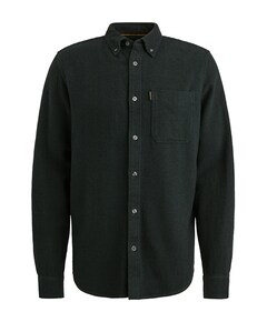 Heren overhemd lange mouw groen