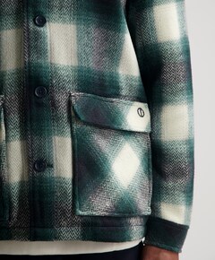 Heren overshirt groen