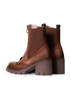 Zurich dames enkellaarzen bruin