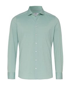 Heren overhemd lange mouw groen