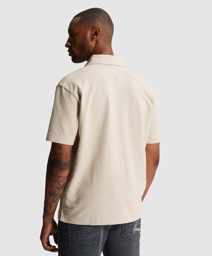 Heren polo beige