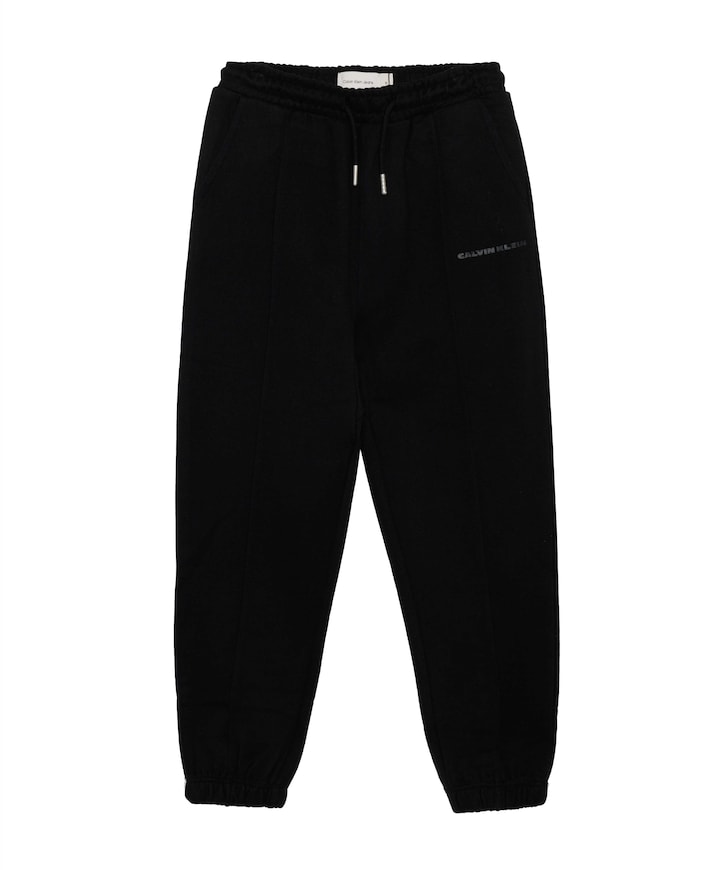 RELAXED PINTUCK SWEATPANT jongens broek zwart