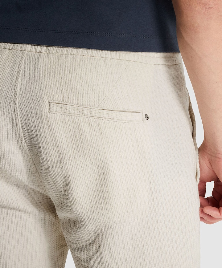 CHINO SHORTS STRUCTURE heren korte broek beige