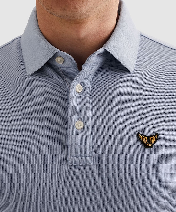 Heren polo blauw
