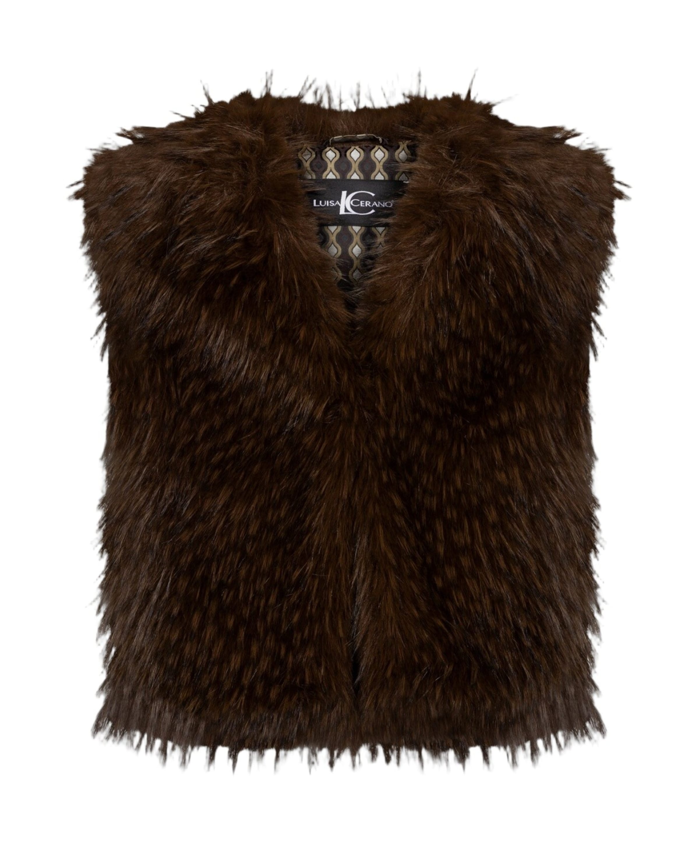 Dames gilet bruin