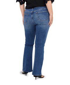 CARWILLY HW FLARED RHINESTONE DNM dames jeans blauw