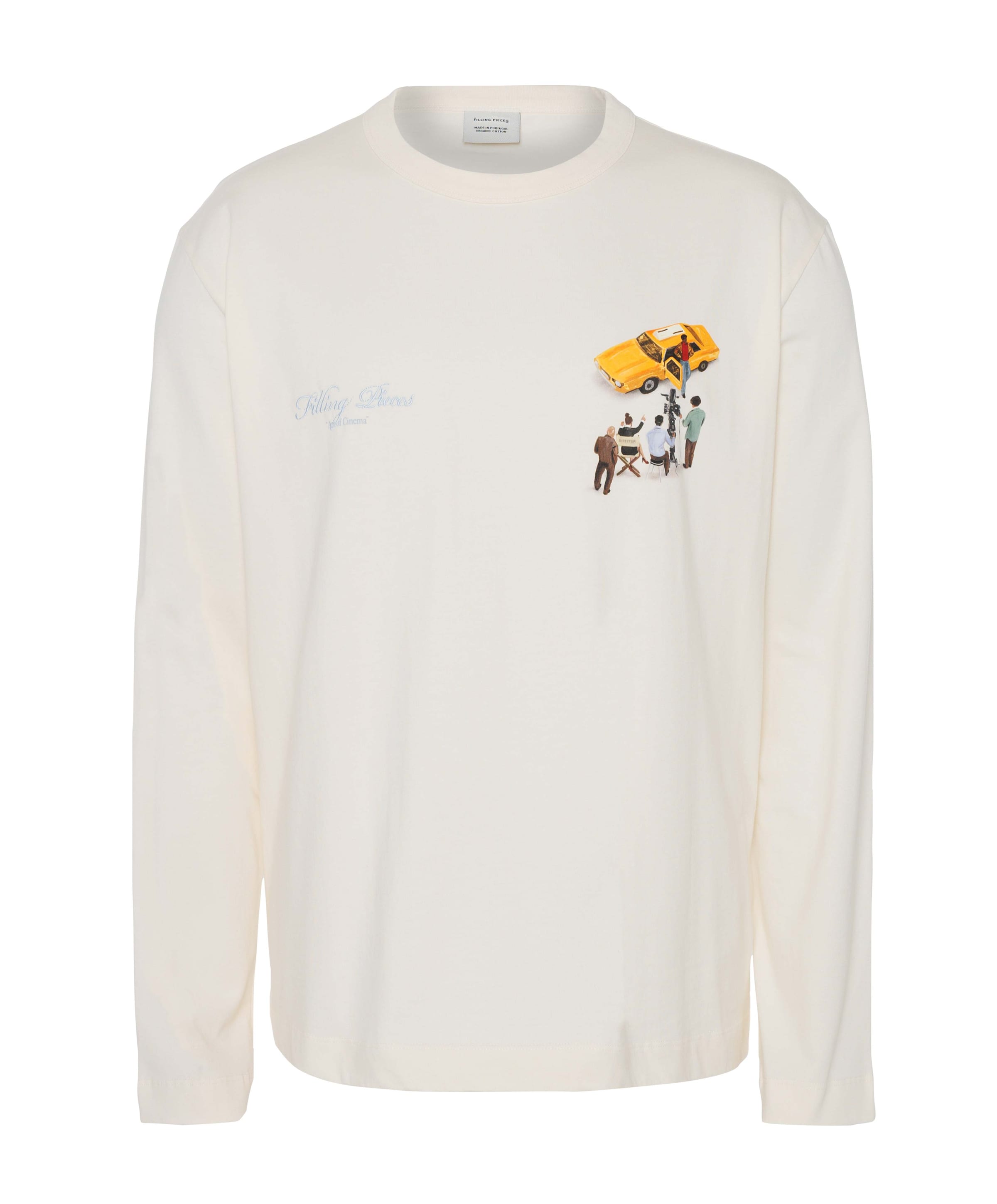 Heren longsleeve ecru