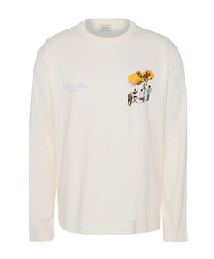 Heren longsleeve ecru