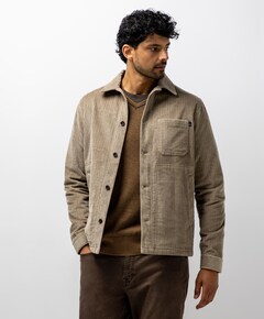 Heren overshirt beige