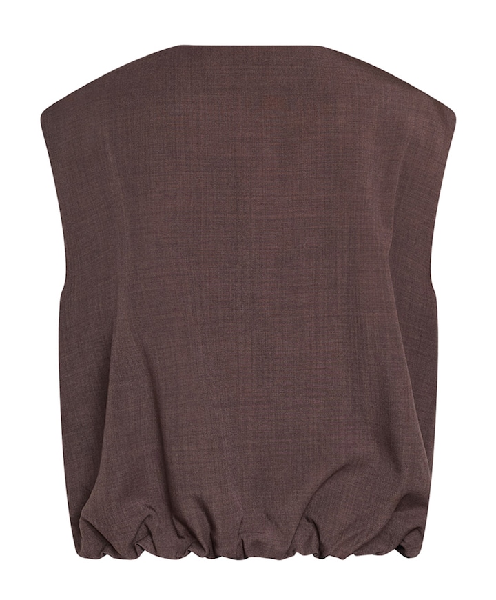 Dames gilet bruin