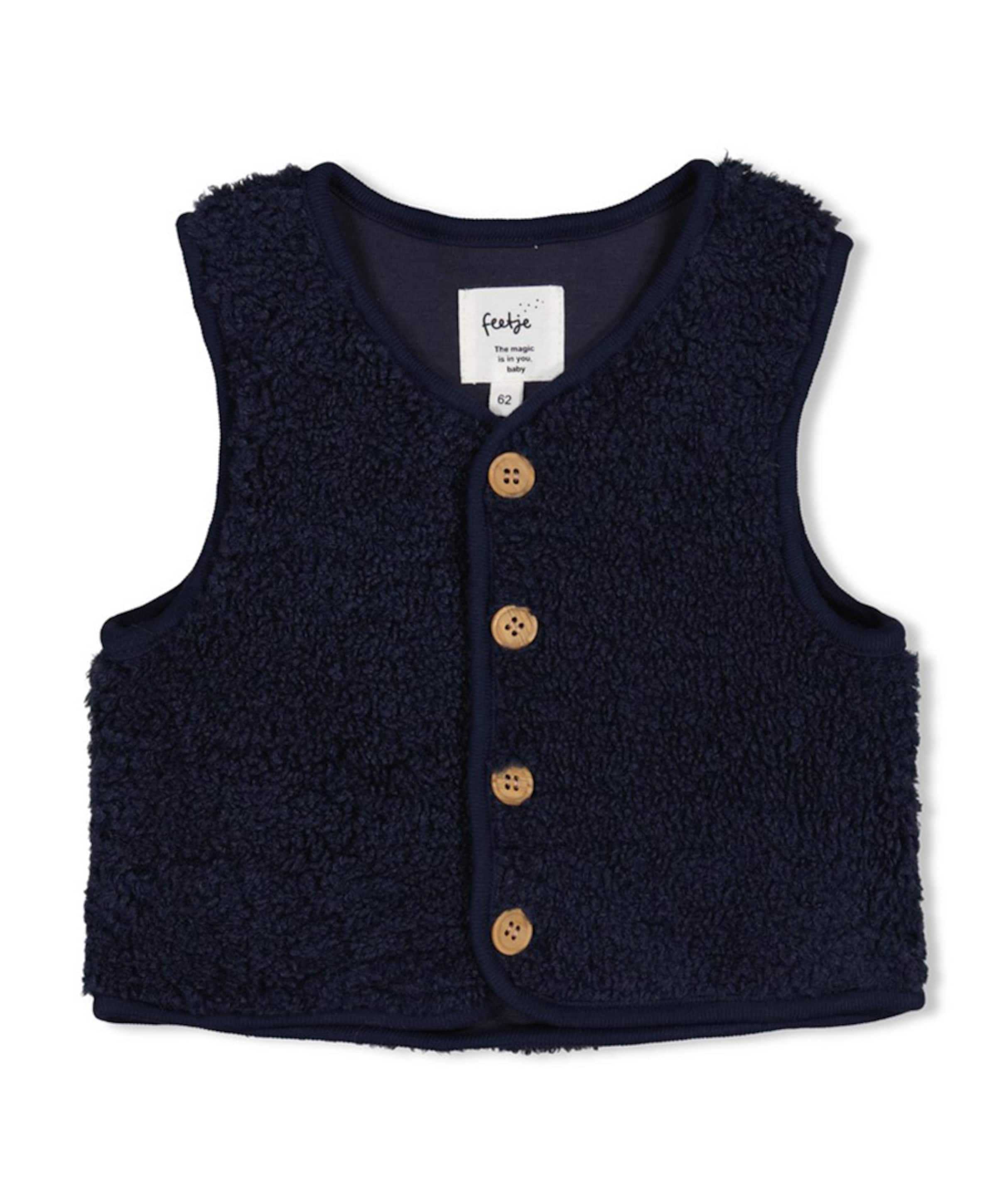 Meisjes gilet blauw