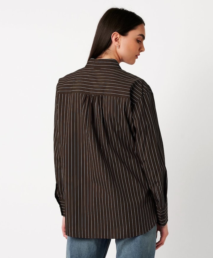 Dames blouse bruin