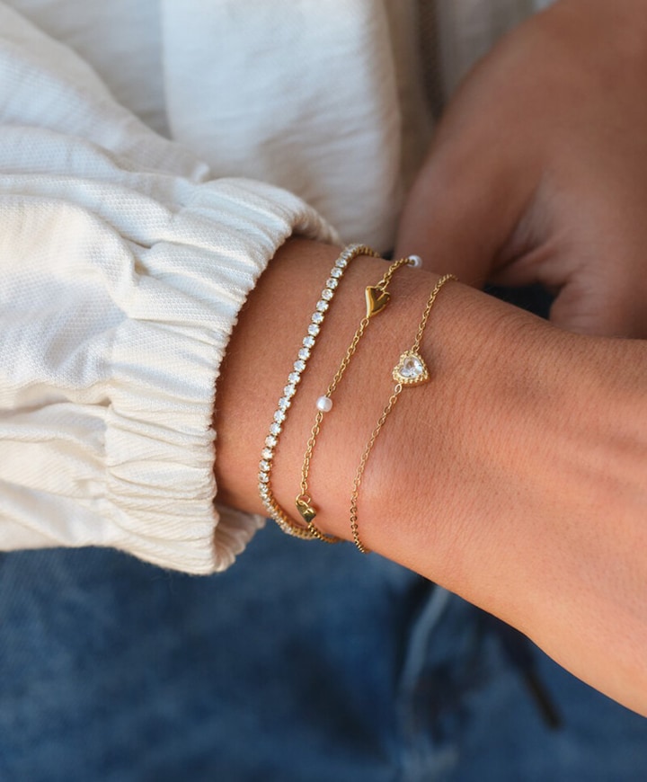 Dames armband goud