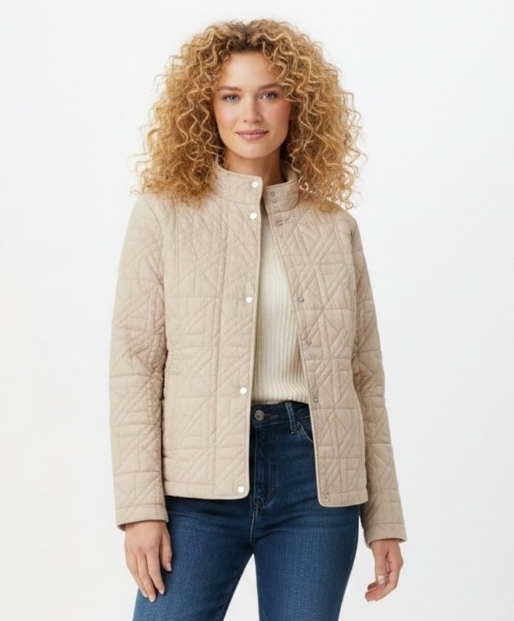 Dames jas beige