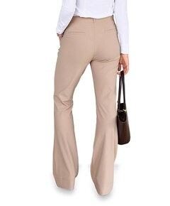 Flair LONG bonded broek beige