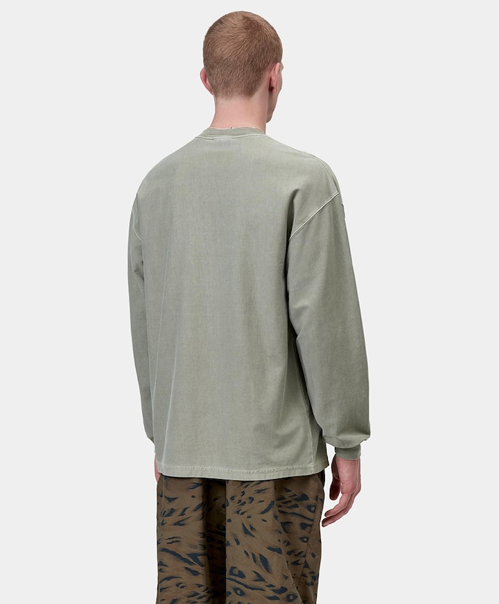 Heren longsleeve groen