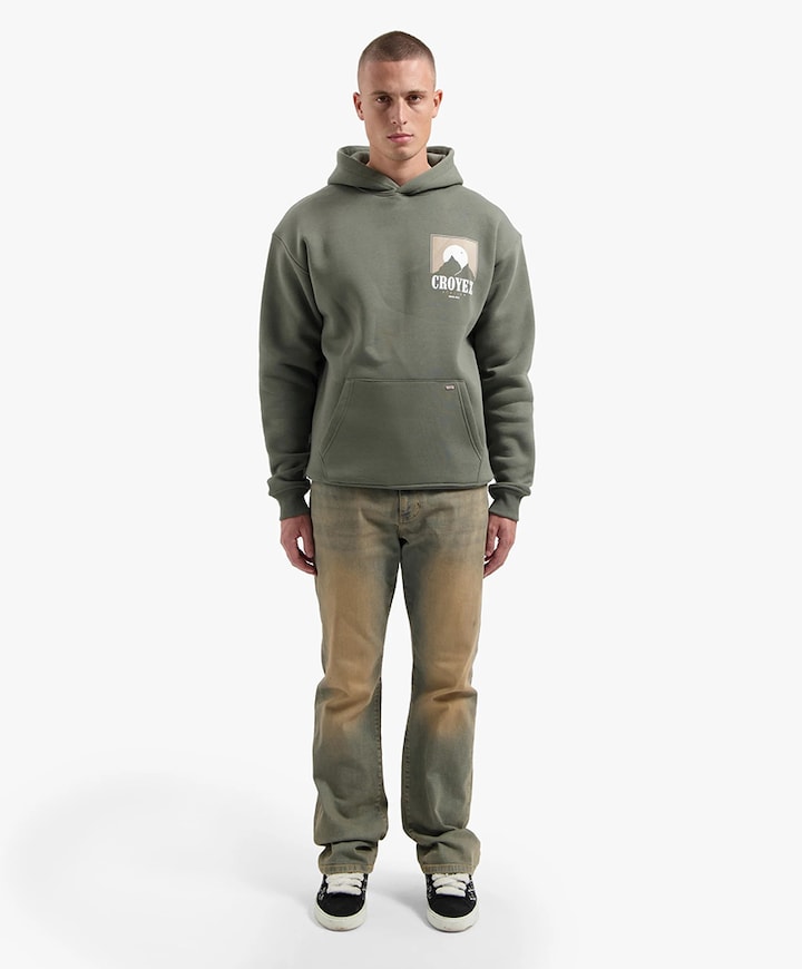 Heren hoodie groen
