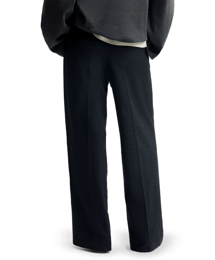 Wool tailored dames broek grijs