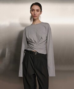 Dames longsleeve grijs