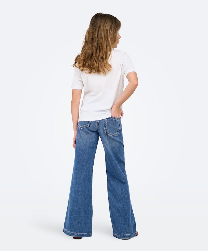 KOGCALIFORNIA MW WIDE FLARED REA NO meisjes jeans blauw