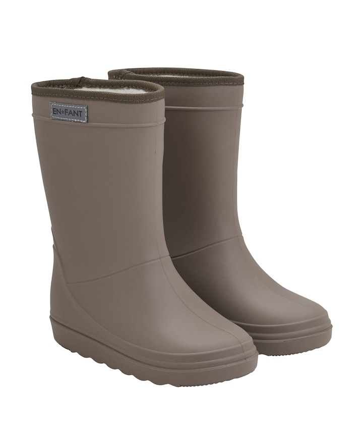 Thermo Boots Solid regenlaarzen beige