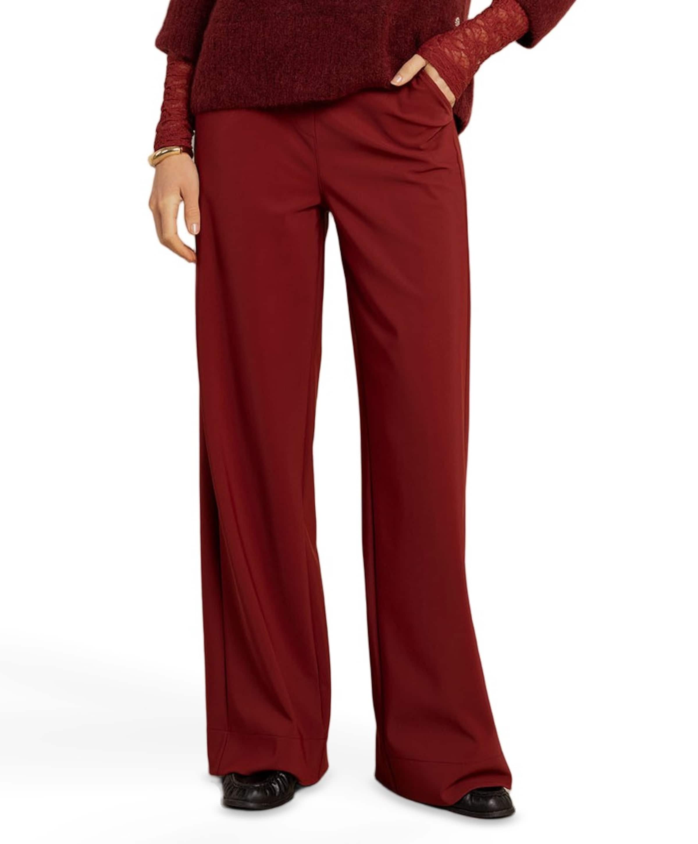 Lexie bonded dames broek bordeaux