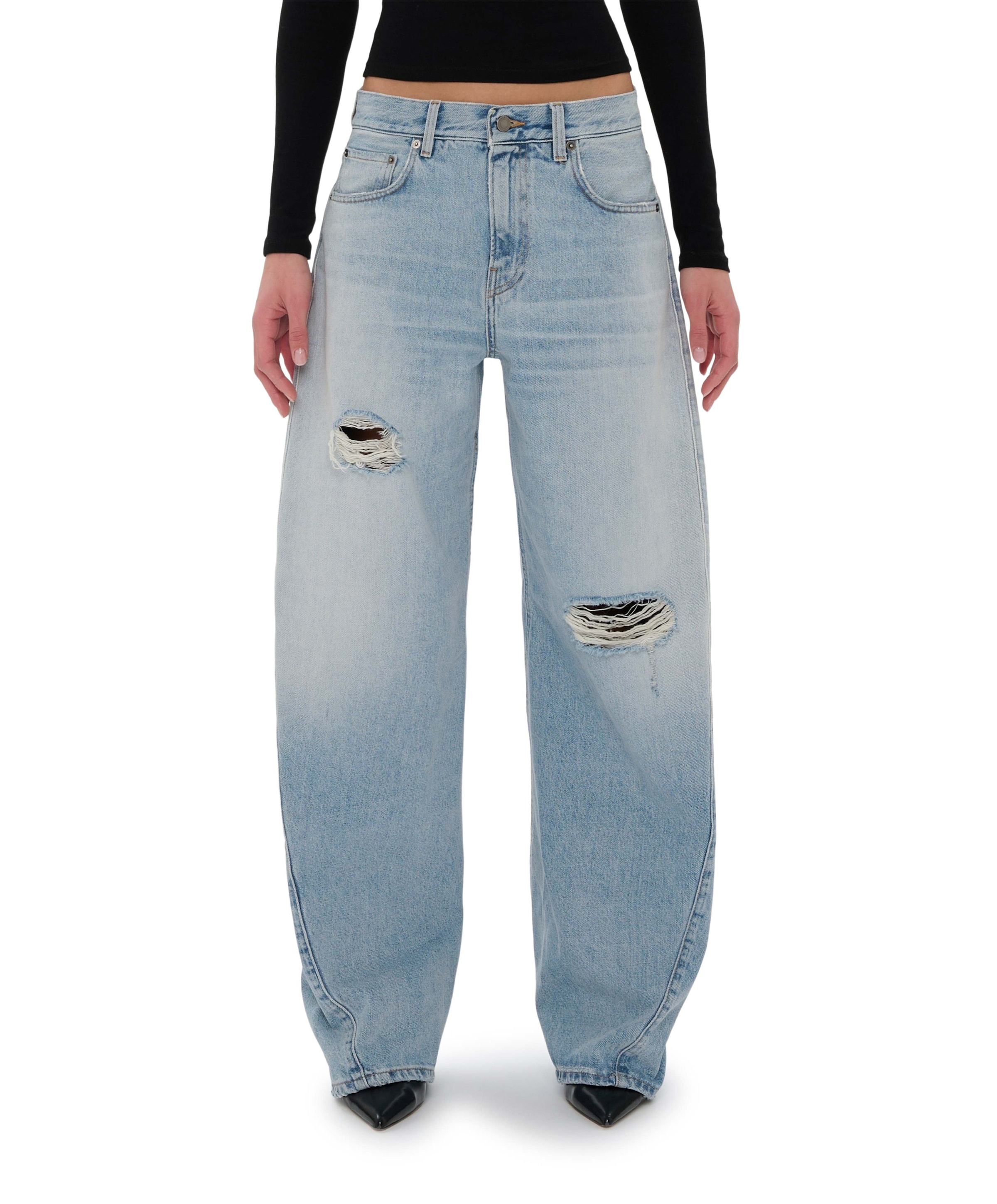 Clyde Double dames jeans blauw