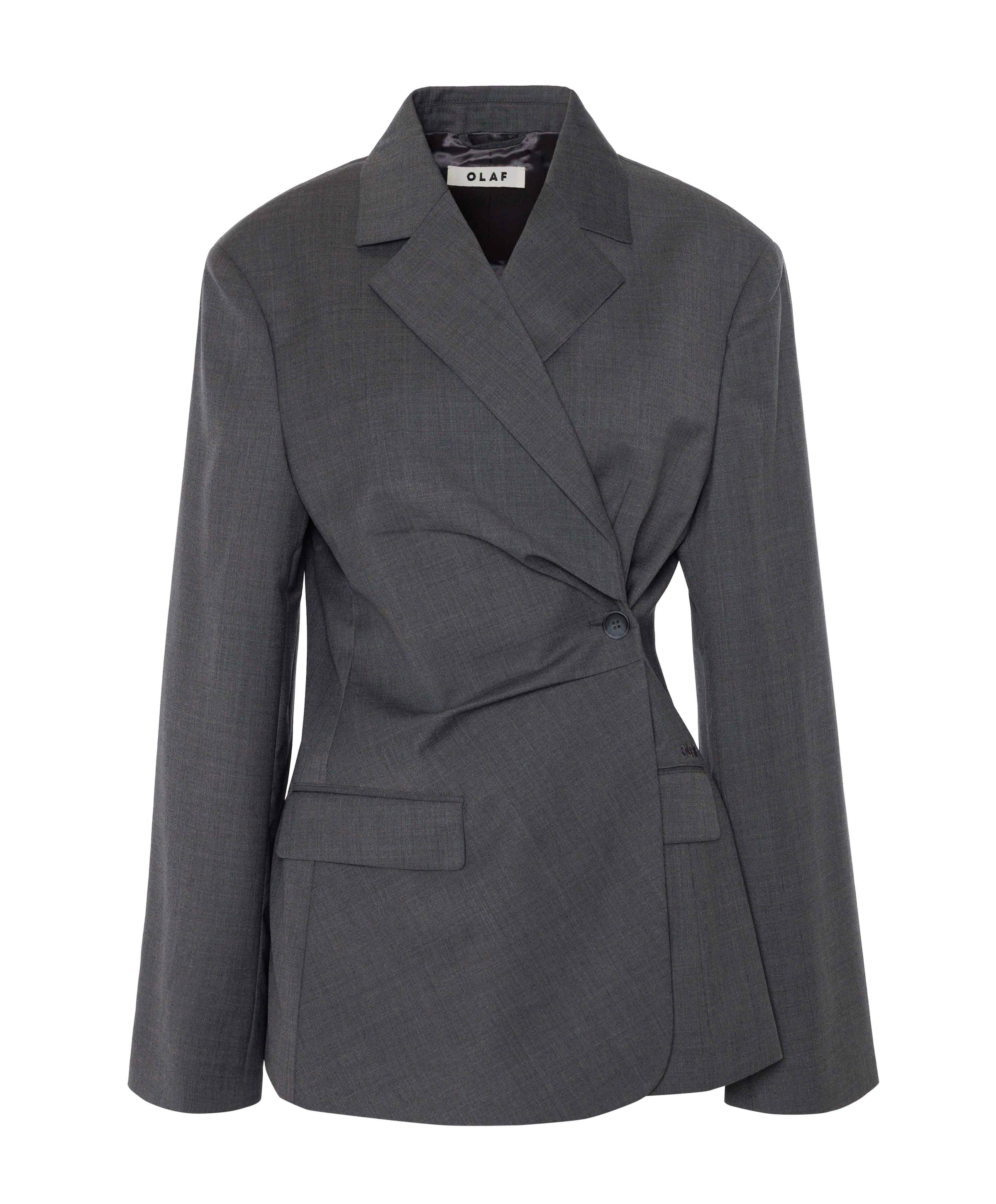 Dames blazer grijs