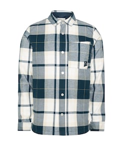 Heren overshirt blauw