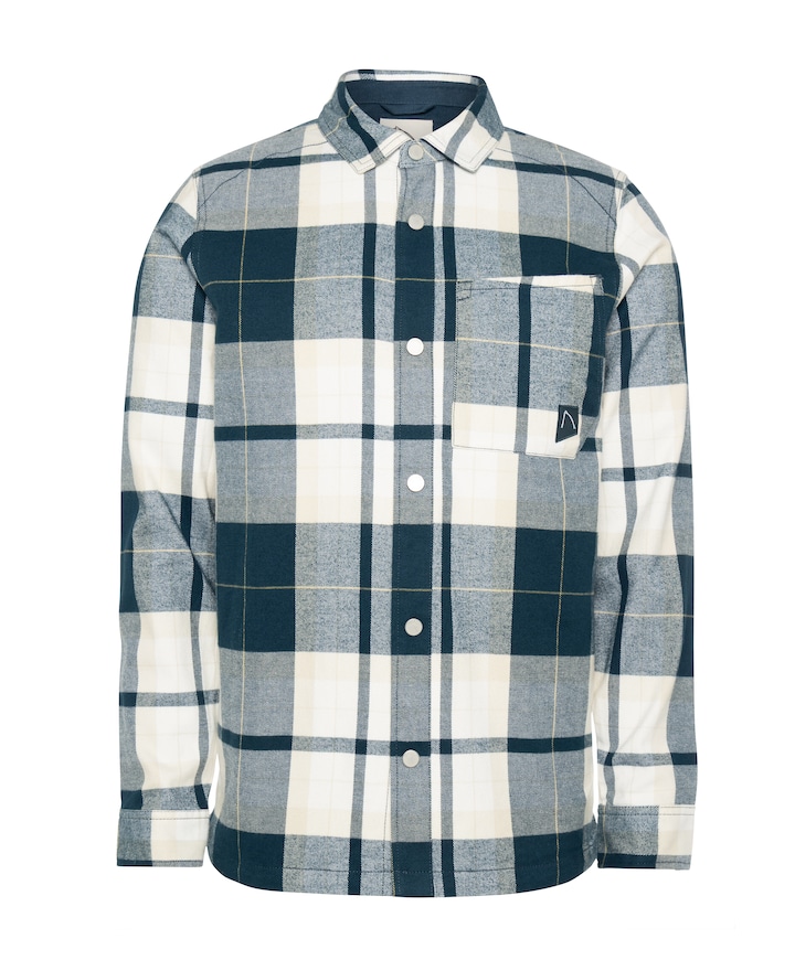 Heren overshirt blauw