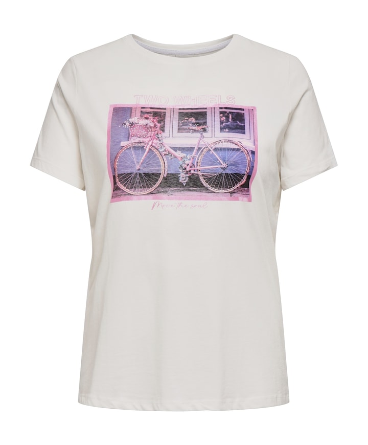 Dames T-shirt ecru