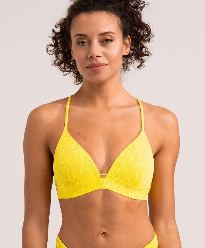 Dames bikinitop geel