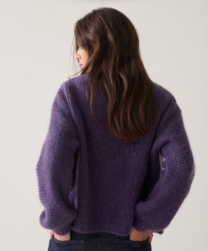 Dames vest paars
