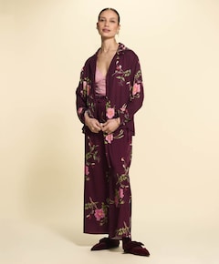 Dames pyjamatop bordeaux