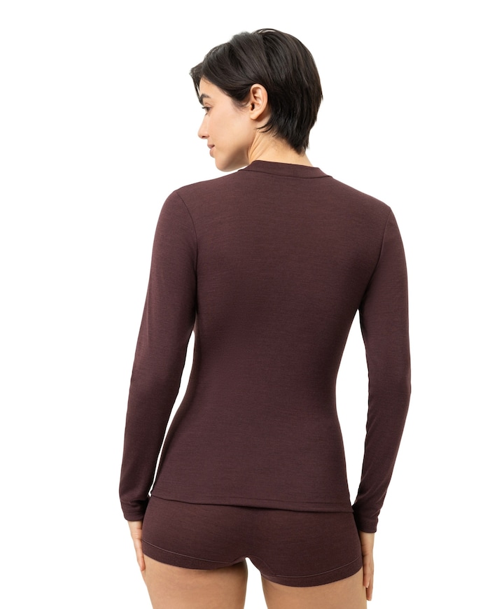 Dames T-shirt bordeaux
