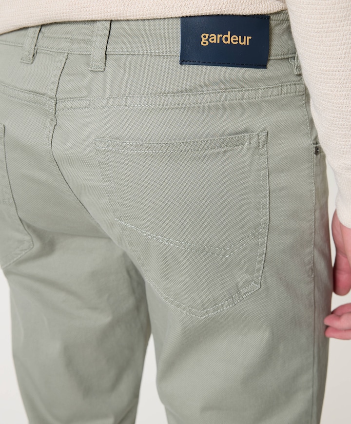 5-Pocket Modern Fit heren broek groen