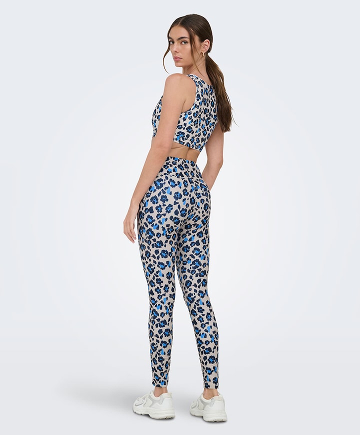 ONPRYA-2- FERN LIFE HW AOP PCK dames broek beige