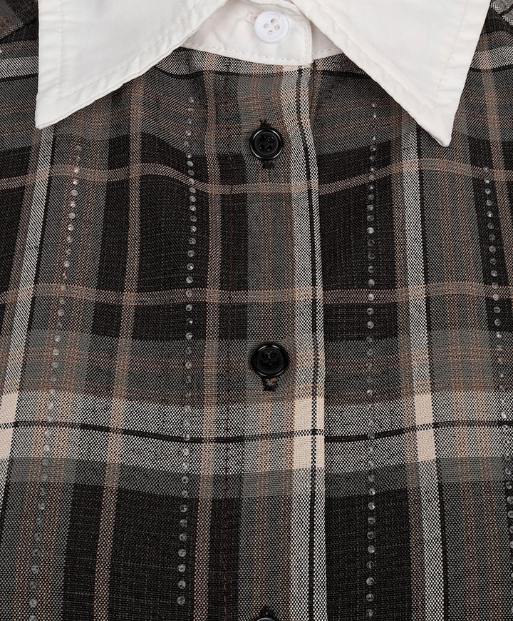 Dames blouse bruin